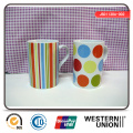 Regenbogen Farbe Porzellan Kaffeetasse (JSD1130A-002)